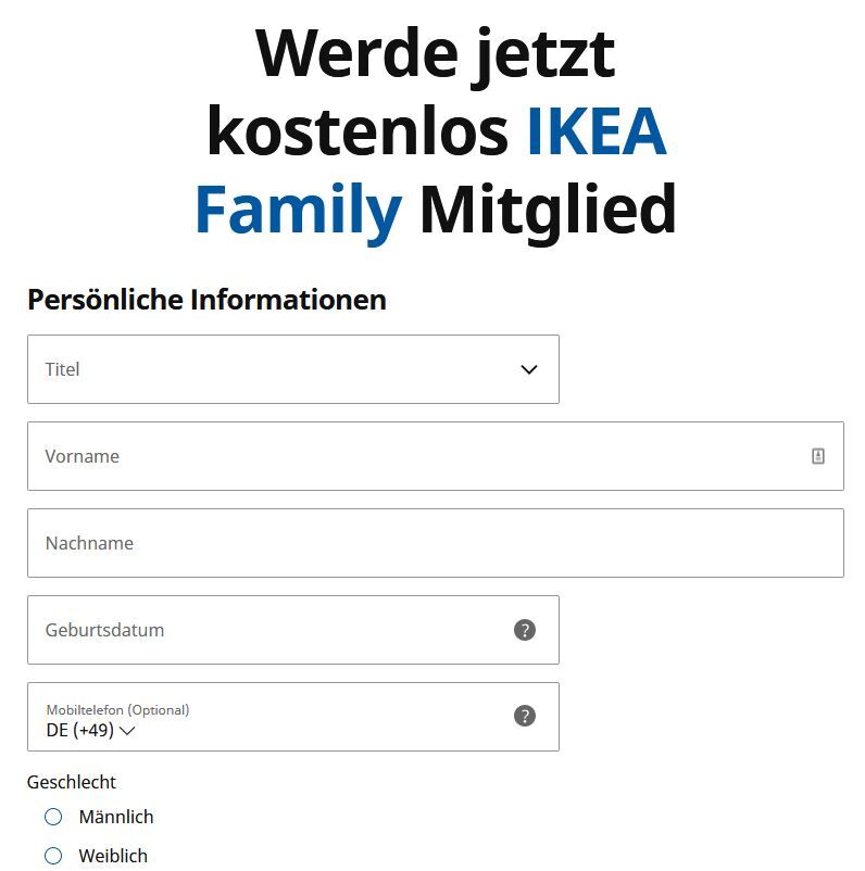 ikea family anmeldung
